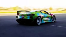 THIS COLORFUL C8 IS LIVING IN THE YEAR 3000