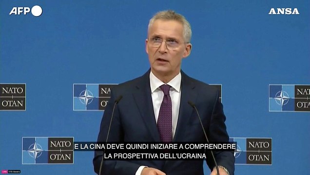Ucraina, Stoltenberg: Se Cina fa sul serio sulla pace senta Zelensky
