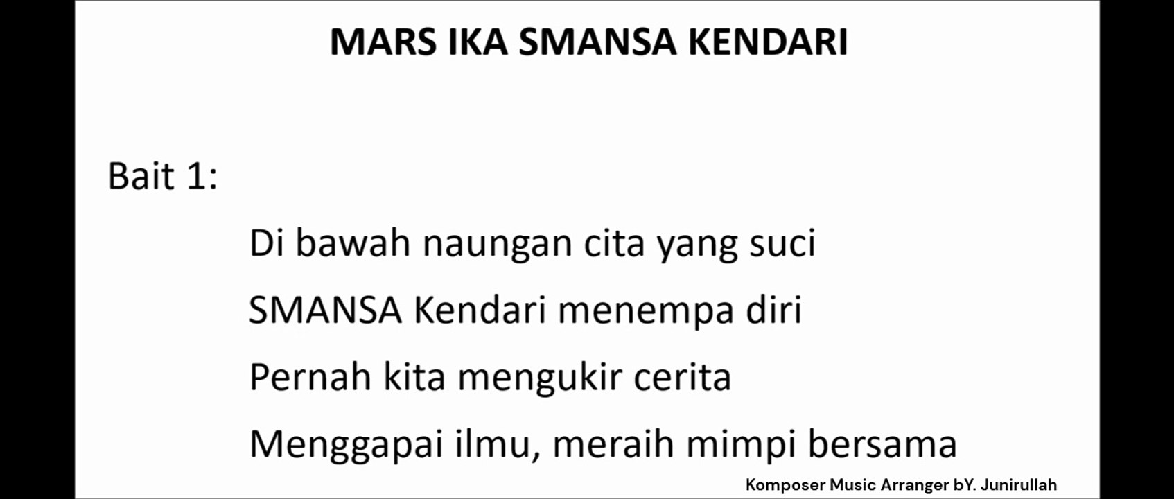 MARS IKA SMANSA KENDARI | PEMBUATAN LAGU MARS SEKOLAH, INSTANSI, DAN PERUSAHAAN PESAN SEKARANG!