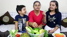 MORAL STORY FOR KIDS | VEGETABLE CHALLENGE | Ep 34 AAYU and PIHU SHOW