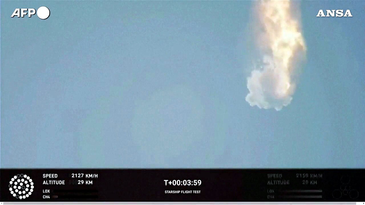 La nave spaziale Starship di SpaceX esplode in volo per motivi di sicurezza