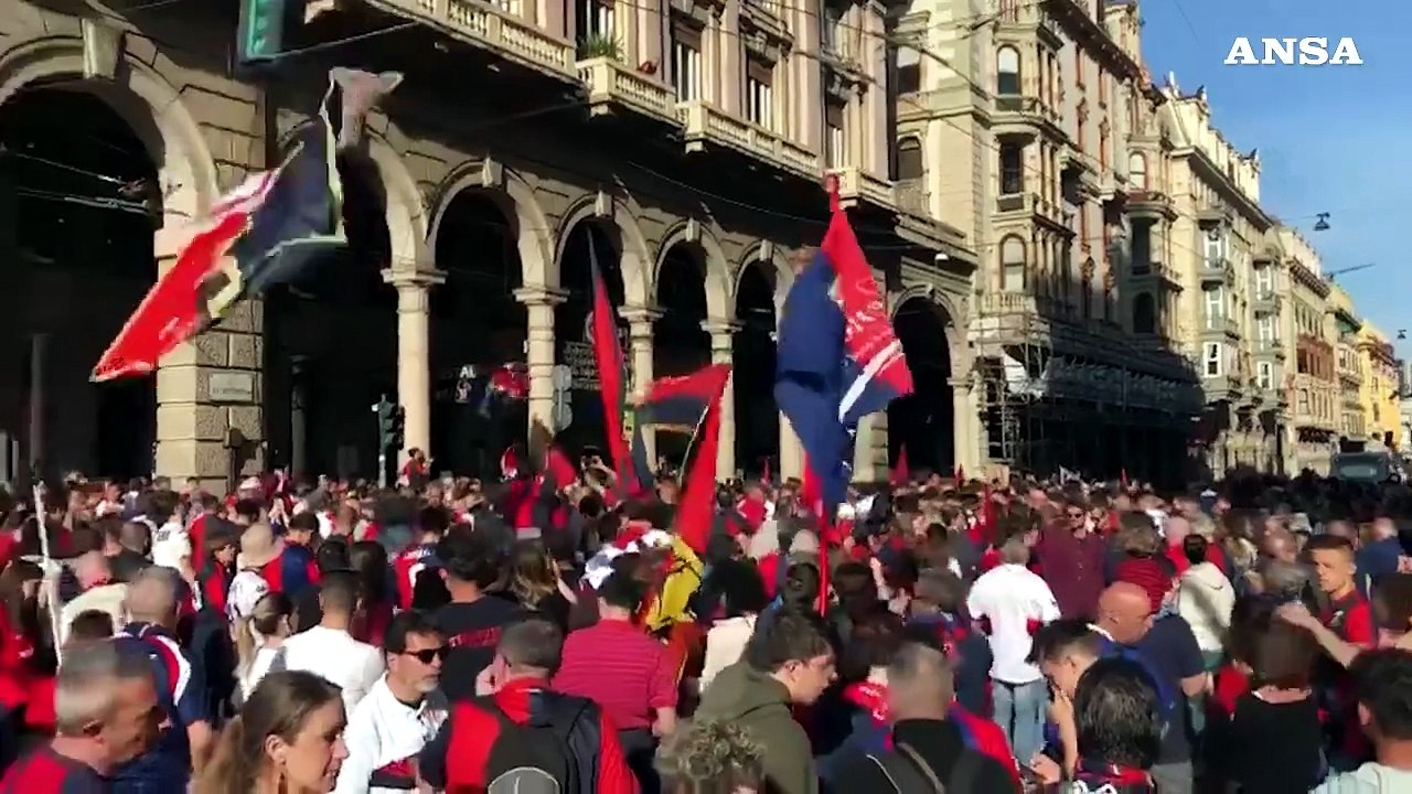 Genoa promosso in serie A, e' festa rosso-blu in citta'