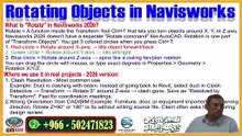 Rotate an objects Using Transform Selection in Naviswork | Part-23