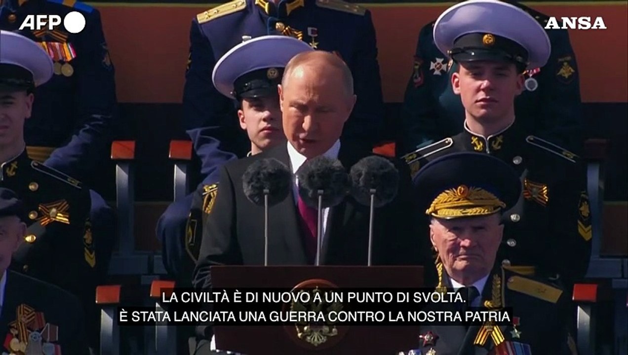 Putin: "E' stata lancia ta una guerra contro la nostra patria. Civilta' a un punto di svolta"