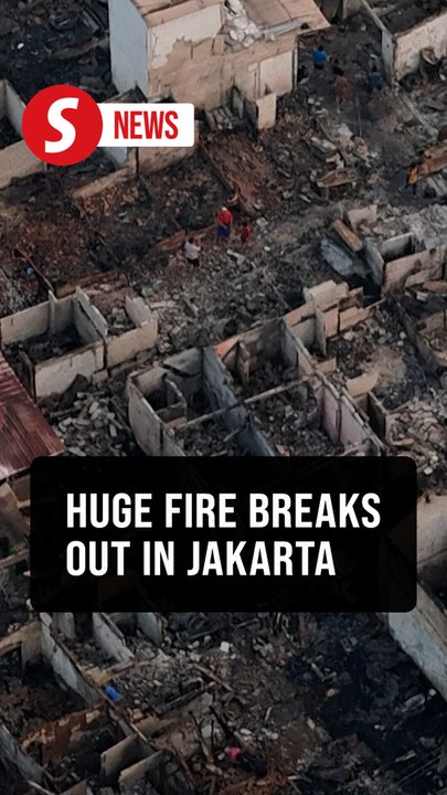 Massive fire in Central Jakarta injures three,...