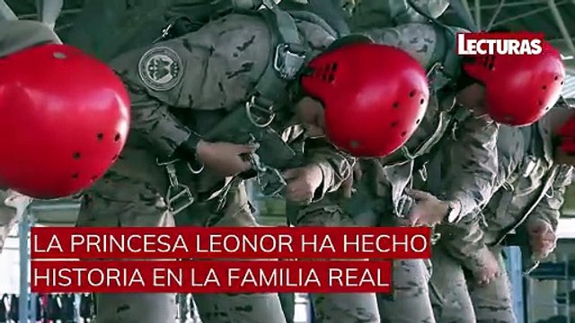 La princesa Leonor hace historia al ser la primera 'royal' española en saltar en paracaídas