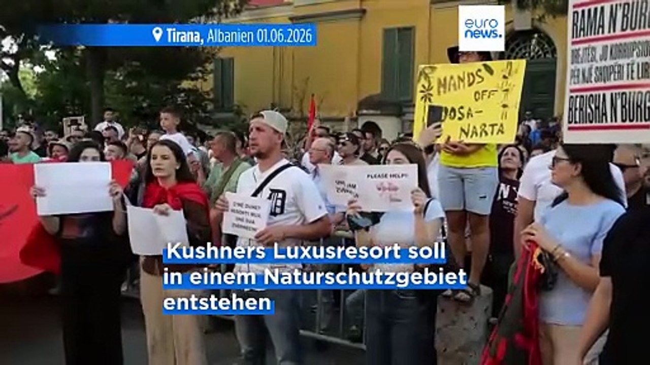 Albanien: Tausende protestieren gegen Jared Kushners Luxusprojekt