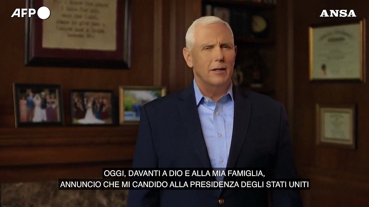 Stati Uniti, Pence si candida alla Casa bianca