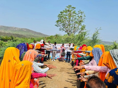 मानसरोवर बांध पर हुआ जल पूजन, दिलाई जल संरक्षण की शपथ