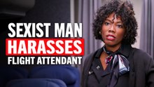 Passenger treats airline staff like property
