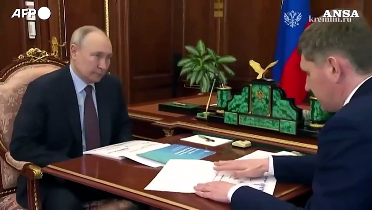 Putin, prima apparizione in video dopo l'attacco al Cremlino