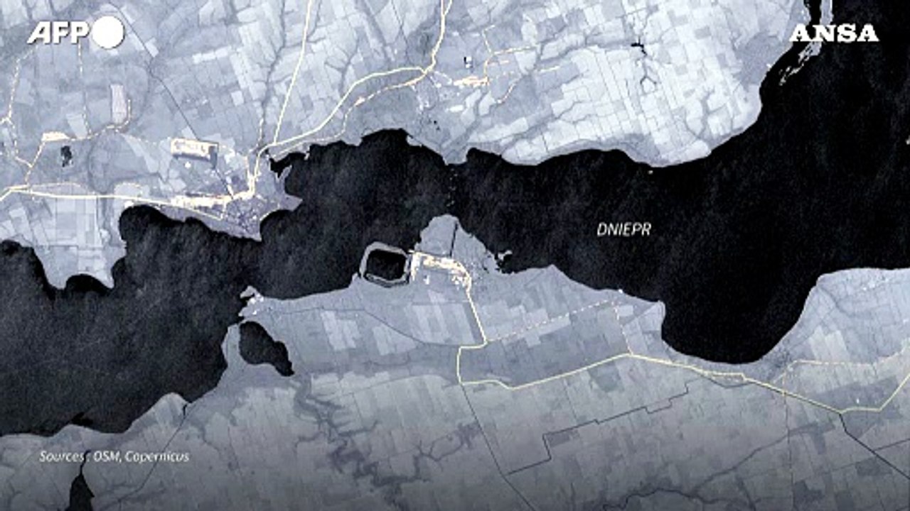 Ucraina, la mappa animata a un mese dalla distruzione della diga di Kakhovka