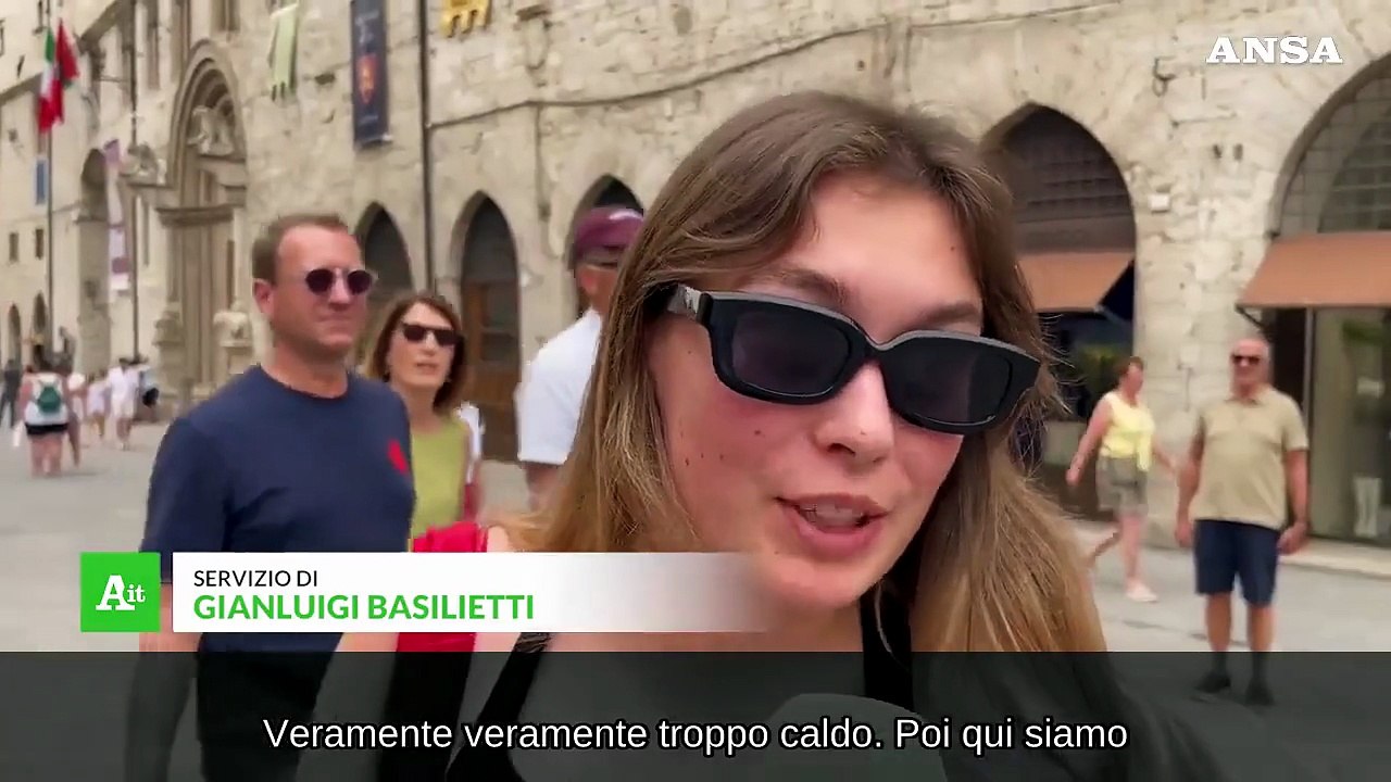 A Perugia caldo e afa da bollino rosso