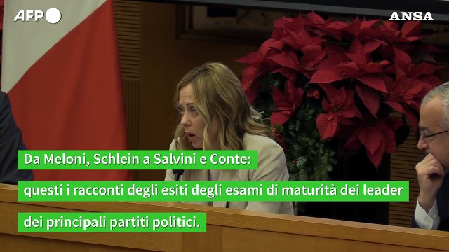 Maturita': Meloni leader da 60, stesso voto per Elly Schlein