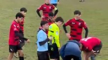 Attacking Run Interrupted As Footballer Suffers Painful On Field Impact