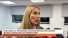 Ficha Limpia El  PRO Misiones cuestionó que delitos culposos impidan candidaturas sin condena firme
