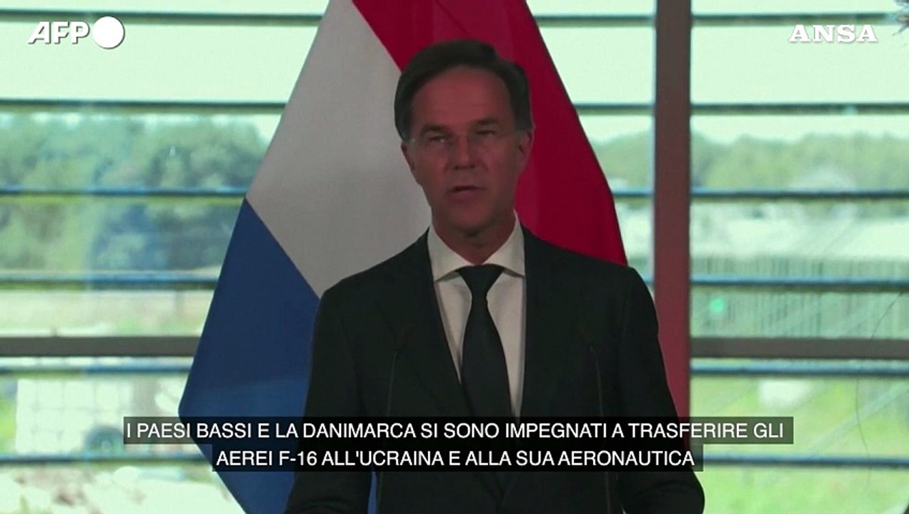 Rutte: "Paesi Bassi e Danimarca forniranno F-16 all'Ucraina"