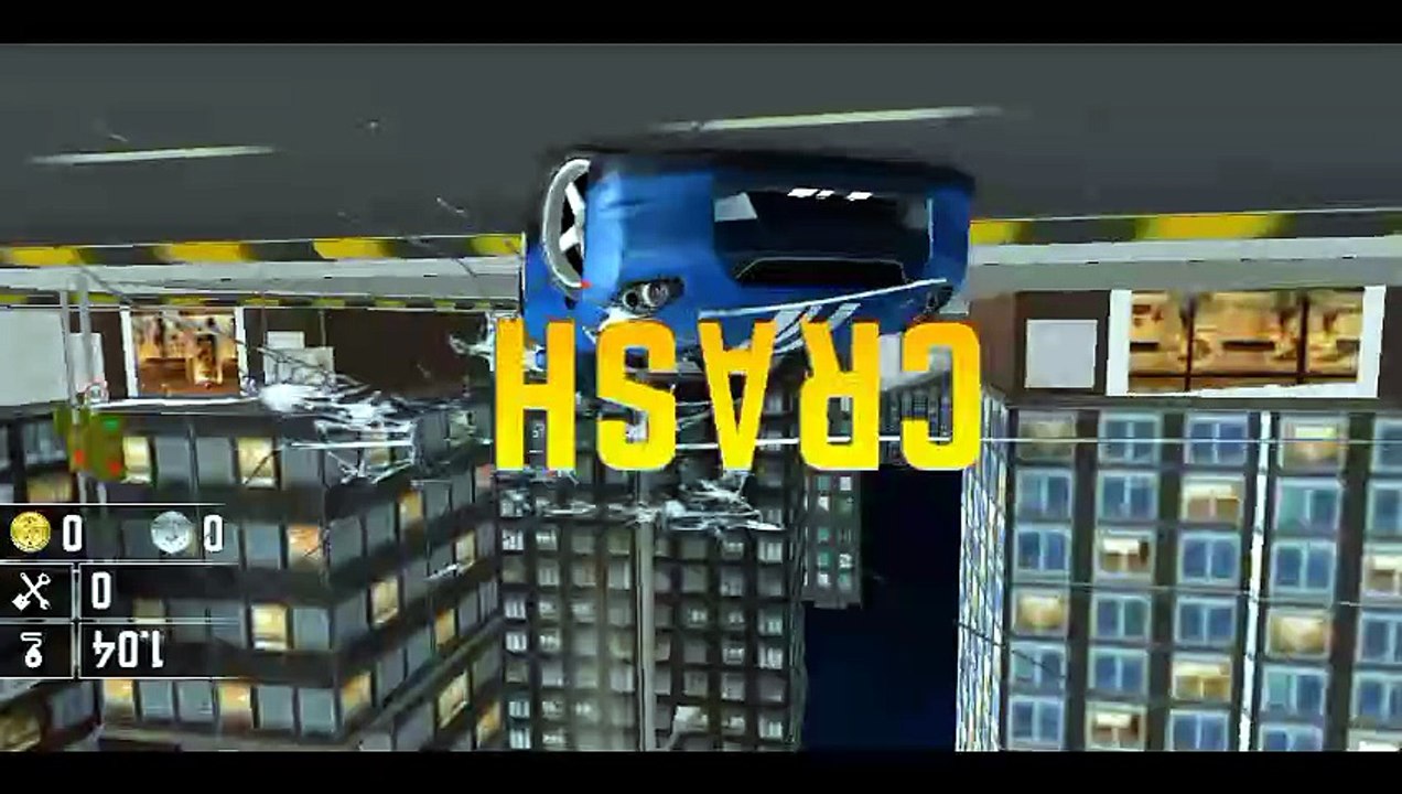 Blue car crazy car racing par 1