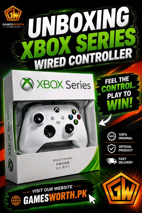 Unboxing Xbox Series Wired Controller
