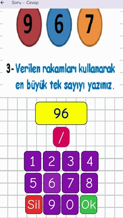 1.14- En Büyük - En küçük Sayı oluşturma - 3. Sınıf Matematik #shorts