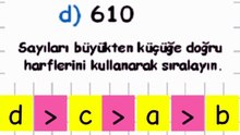 1.13- Sayıları Sıralama - 3. Sınıf Matematik #shorts