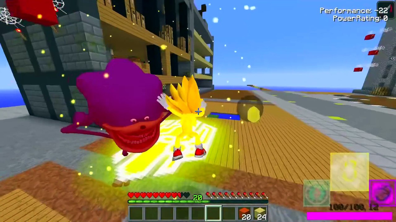 J'ai survécu sur un seul bloc avec toutes les transformations de Sonic dans Minecraft !
