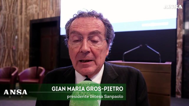 Gros-Pietro: L'economia cresca con obiettivi etici