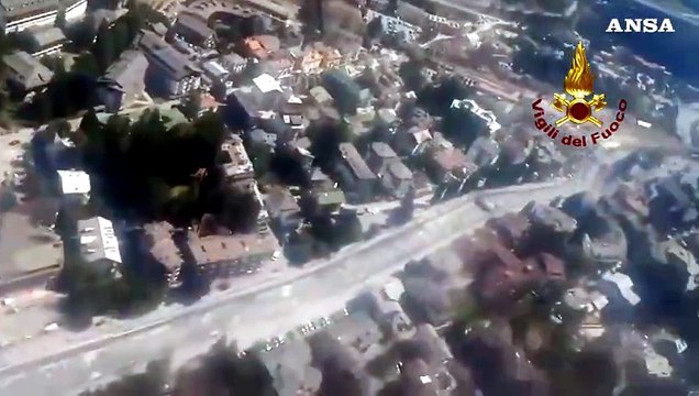 Bardonecchia sepolta da fango e detriti, ricognizione aerea dei vigili del fuoco