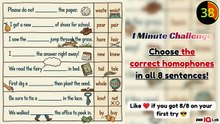 #EnglishQuiz 🔠📝 Choose the correct homophones in all 8 sentences! ✍️