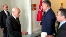 Bakanlar Çiftçi ve Gürlek, Bahçeli'yi ziyaret etti