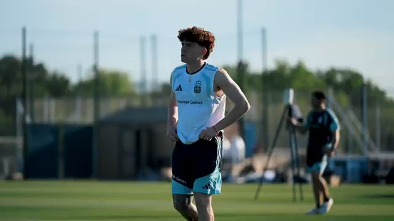 El entreno completo de Argentina: primer entrenamiento en Kansas