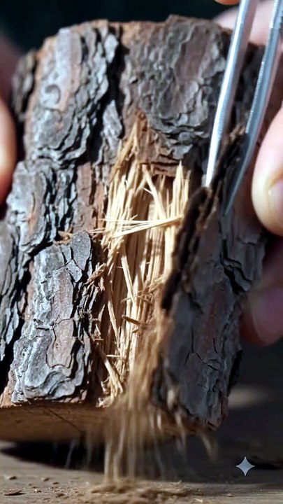 Precision Extraction: Peeling Aged Tree Bark