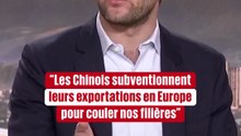 "Les Chinois subventionnent leurs exportations en Europe pour couleur nos filières"