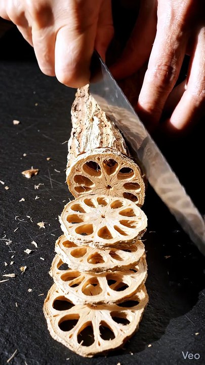 Precision Harvest: Lotus Root Thin-Slicing