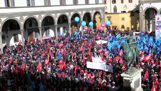 Sciopero Cgil-Uil, in 50 mila a Firenze