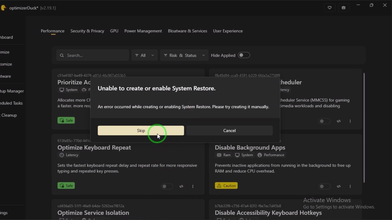 برنامج مجاني يجعل ويندوز أسرع خلال دقائق | OptimizerDuck