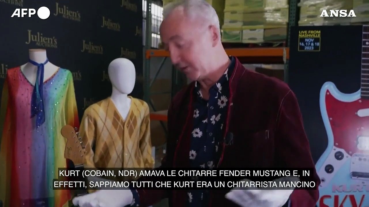 L'ultima chitarra di Kurt Cobain venduta all'asta per 1,5 milioni di dollari