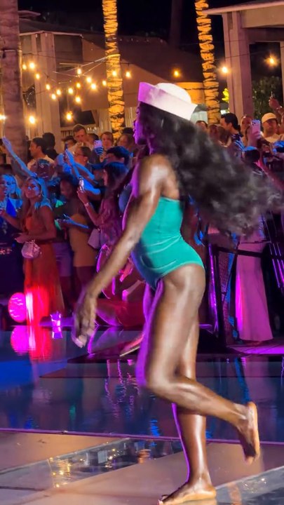 Peloton's Tunde Oyeneyin Shines at Sports Illustrated Swimsuit Show