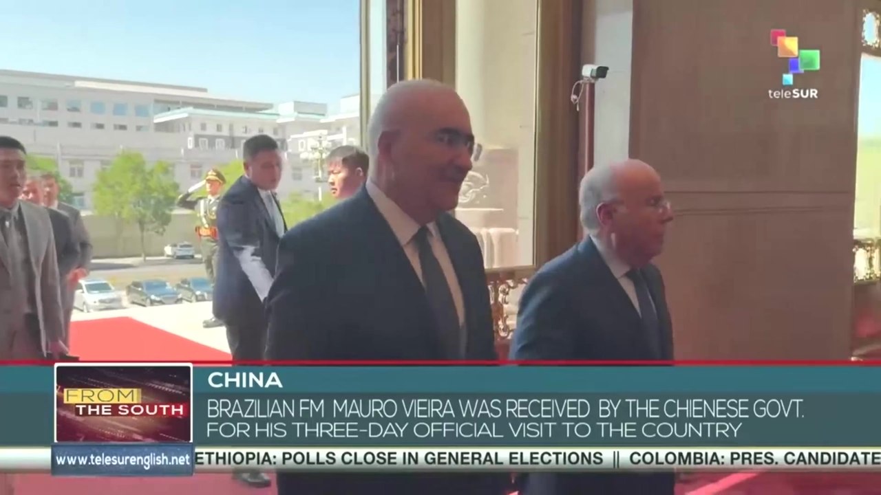 Brazilian FM Mauro Vieira was received  by the Chinese govt.