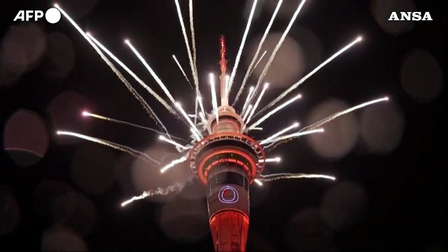 Capodanno, in Nuova Zelanda e' gia' il 2024: fuochi d'artificio a Auckland