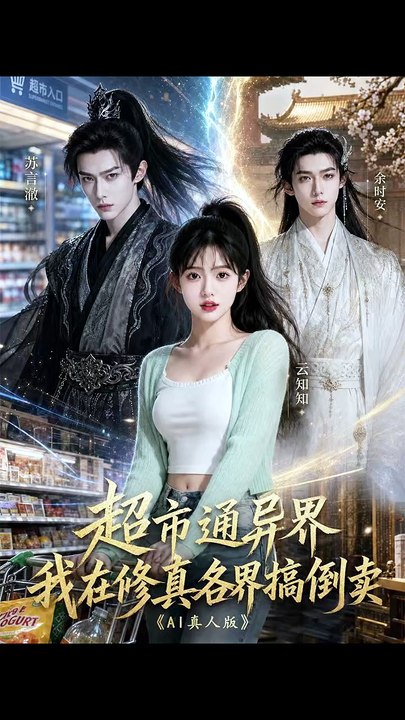 抖音新剧上线#超市通异界，我在修真各界搞倒卖AI真人版 (上)
