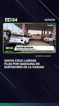 Santa Cruz: Largas filas por gasolina en surtidores de la ciudad