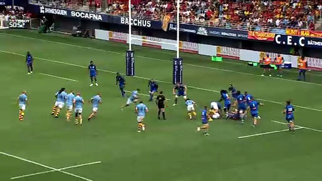 TOP 14 - Essai de Posolo TUILAGI (USAP) - USA Perpignan - Castres Olympique