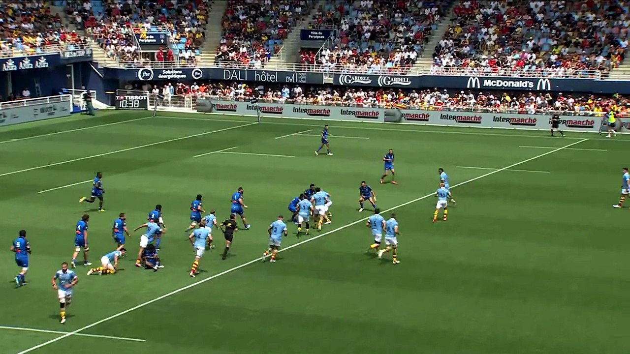 TOP 14 - Essai de Tommaso ALLAN (USAP) - USA Perpignan - Castres Olympique
