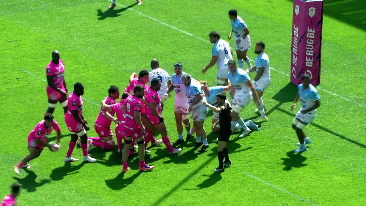 TOP 14 - Essai de Joe MARCHANT (SFP) - Stade Français Paris - Aviron Bayonnais