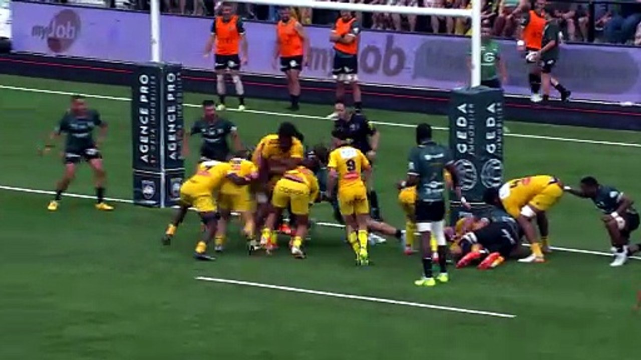 TOP 14 - Essai de Jules FAVRE (SR) - US Montauban - Stade Rochelais