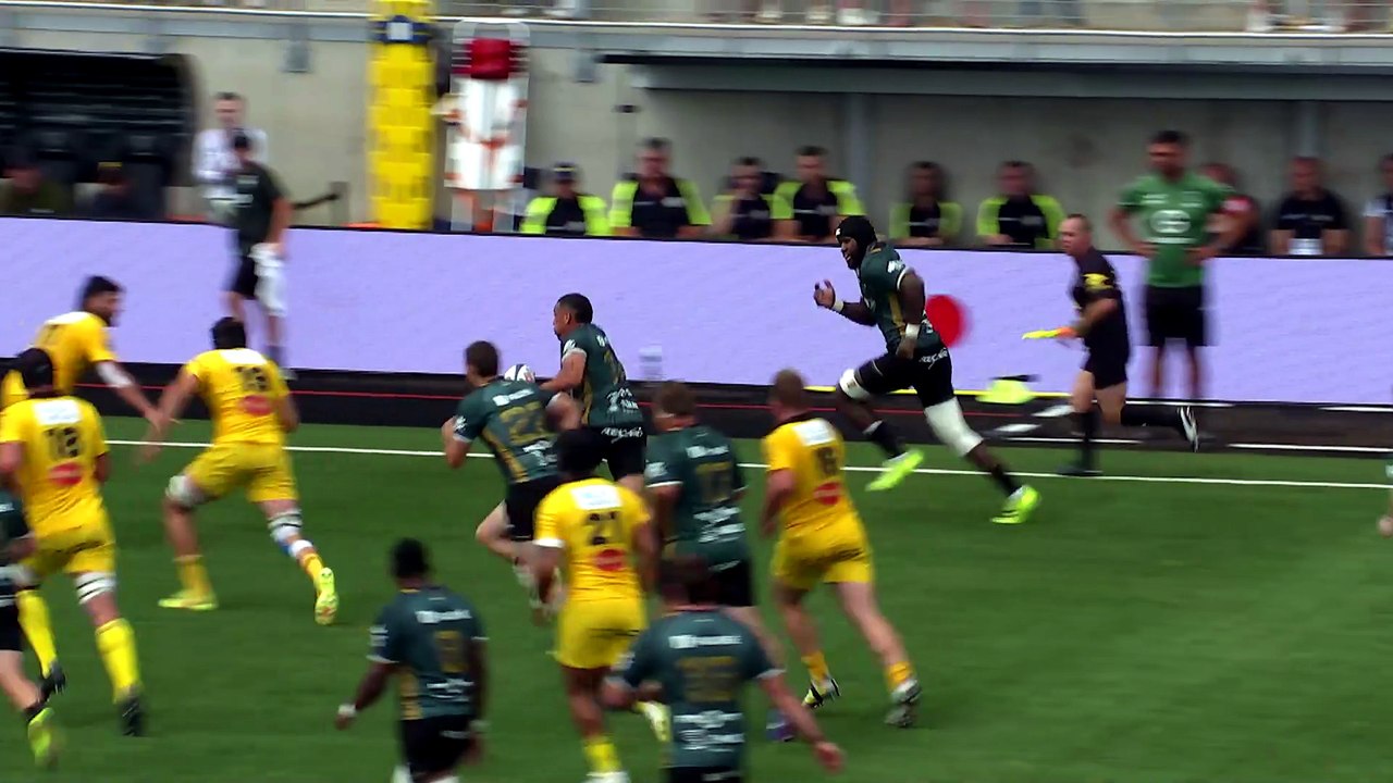 TOP 14 - Essai de Tjiuee UANIVI (USM) - US Montauban - Stade Rochelais