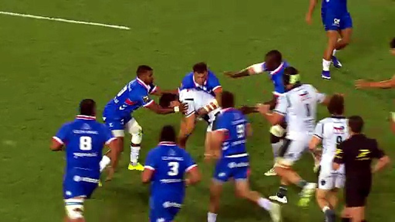 TOP 14 - Essai de Grégoire ARFEUIL (SP) - Montpellier Hérault Rugby - Section Paloise
