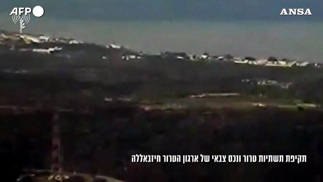 Libano, l'esercito israeliano colpisce obiettivi di Hezbollah