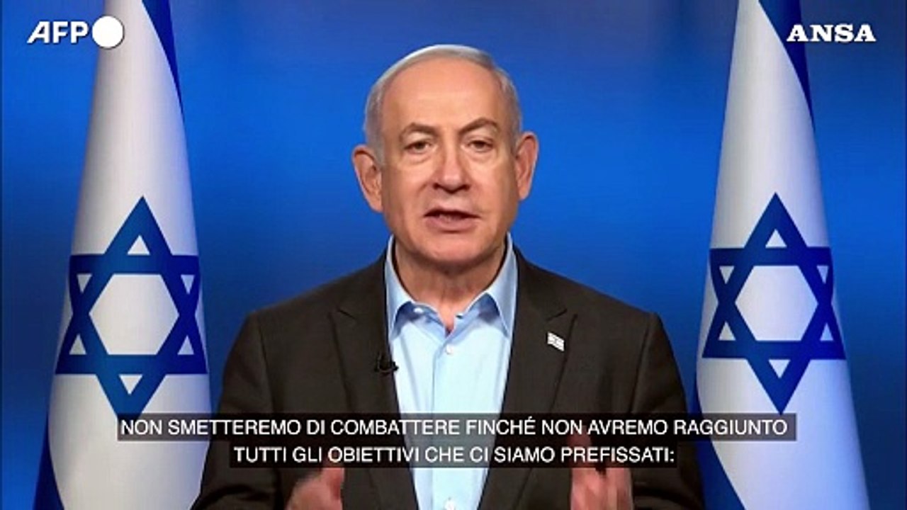 Israele, Netanyahu: "La guerra continuera' fino all'eliminazione di Hamas"